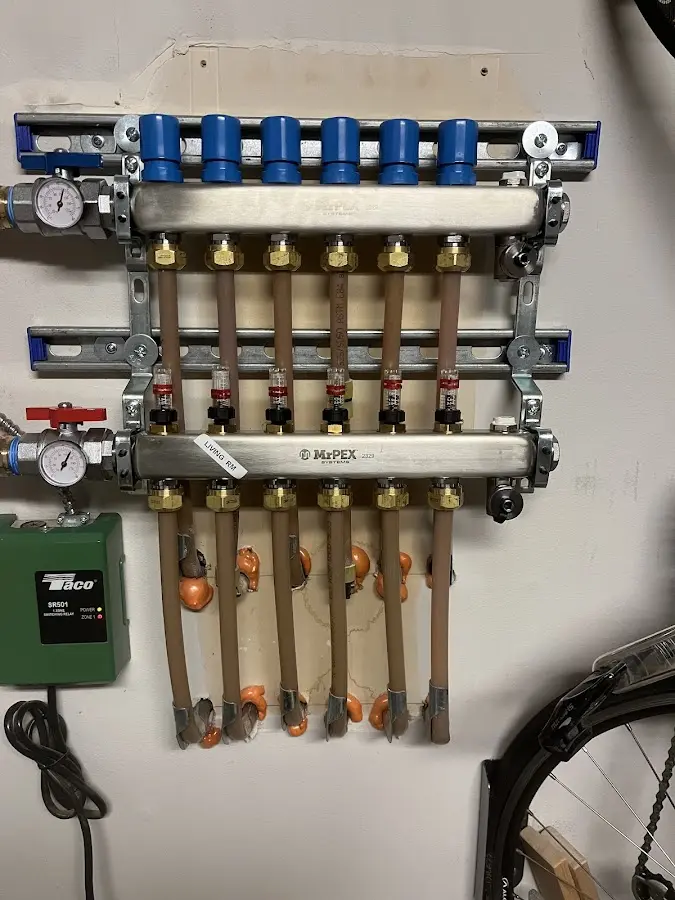 Plumber performing Gas Leak Detection at a residential property in Unadilla